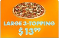 Large 3 Topping $13.99