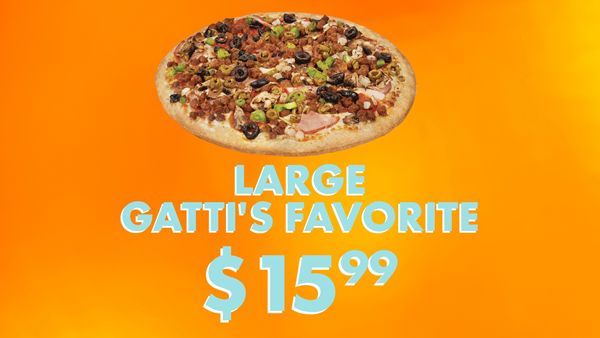 Any Large Favorites Pizza just $15.99
